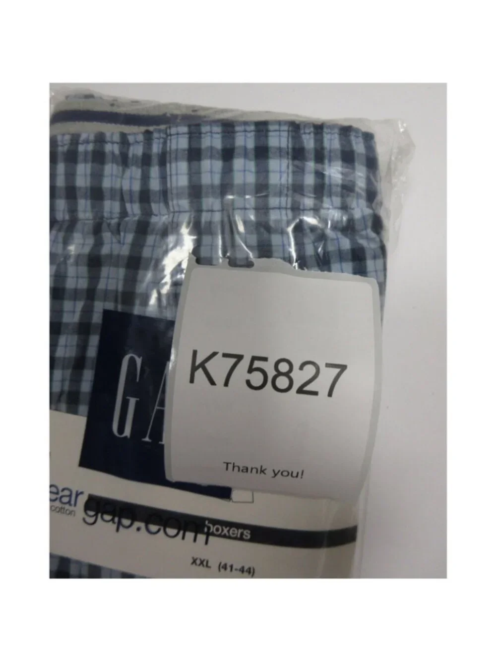 VINTAGE Gap Underwear XXL Boxer Forsythe Check Classic Cotton 2007 NEW
